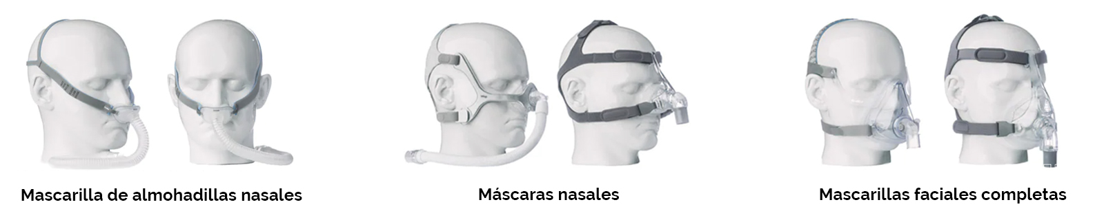 tipos de mascaras cpap para apnea respiratoria
