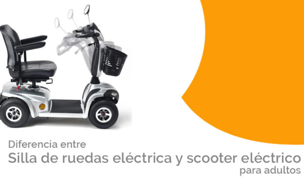 Diferencia entre silla de ruedas eléctrica y scooter eléctrico para adultos